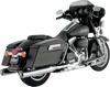 Monster Round Chrome Slip On Exhaust - 95-16 Harley Touring