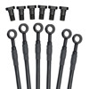 All Black Front Stainless Steel Brake Lines - 3 Line Kit - For 08-12 H-D XR1200/X All Black Front Stainless Steel Brake Lines - 3 Line Kit - For 08-12 H-D XR1200/X