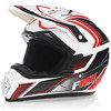 FMX N-600 Small Motocross Helmet, White & Red, Double D Closure, DOT Approved FMX N-600 Small Motocross Helmet, White & Red, Double D Closure, DOT Approved