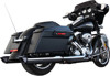 Baritone Chrome Contrast Slip On Exhaust - Harley Touring M8 Baritone Chrome Contrast Slip On Exhaust - Harley Touring M8