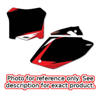 07 Honda CRF450 Factory Effex Pre-Cut Number Plate Background Graphics - Black 07 Honda CRF450 Factory Effex Pre-Cut Number Plate Background Graphics - Black