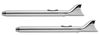 2-1/8" 36" Sharktail Chrome Slip On Exhausts - For 95-16 Harley FLH FLT 2-1/8" 36" Sharktail Chrome Slip On Exhausts - For 95-16 Harley FLH FLT