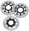 Front & Rear Floating Wave Brake Rotor Kit w/ Semi-Metallic Pads - For Suzuki Boulevard M109R
