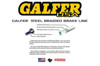 +4" Front Stainless Steel Brake Lines - Black Lines & Standard Banjos - For 97-03 Honda GL1500C Valkyrie
