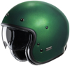 HJC V31 Helmet Deep Green Small - Classic open-face helmet in Deep Green, Small