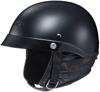 CL-Ironroad Matte Black Open-Face Half Helmet Small