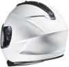 C70 Solid White Full-Face Street Motorcycle Helmet Medium