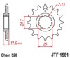 JT Steel Front Countershaft Sprocket 17T JTF1581.17