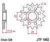 Front Steel Countershaft Sprocket - 13 Tooth 520