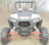 Black & Silver Front Grill w/ 10" LED Light Bar - For 14-16 Polaris RZR 1000 XP