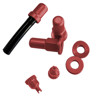 Dress Up Kit w/ Fuel Vent, Rim Locks, & Valve Caps - Red