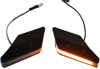 Black Mirror Block Off LED Turn Signals - For 16-19 Ducati 959 Panigale
