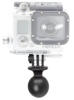 Ram Adapter - 1" Ball with Custom GoPro Hero Base Adapter IN BAG Ram Adapter - 1" Ball with Custom GoPro Hero Base Adapter IN BAG