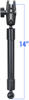 Ram Arm - 14" Long Extension Pole w/ Two 1" Ball Ends & Dual Socket Arm Ram Arm - 14" Long Extension Pole w/ Two 1" Ball Ends & Dual Socket Arm