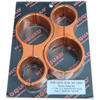 Orange Shock Clamps - 1.75" Cage / 2.5" Shock Reservoir For RZR