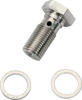 Russell CycleFlex Universal Brake Line Fitting - 7/16"-24 banjo bolt Russell CycleFlex Universal Brake Line Fitting - 7/16"-24 banjo bolt