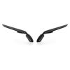 Black Rotating Winglet Stealth Mirrors - For 19-23 Suzuki GSXR1000