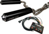 Black Dual Full Exhaust & EFI Tuner - For 14-19 Scrambler 1000 Black Dual Full Exhaust & EFI Tuner - For 14-19 Scrambler 1000