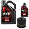 Motul 300V 10W40 Oil Change Kit w/ Filter For Kawasaki H2/H2R