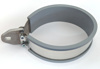 Stainless Steel Universal Muffler - 52mm Inlet w/ Spring Loop - Includes Spark Arrestor and Hanger Strap