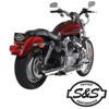 04-13 Harley XL S&S 3" Slip On Performance Exhaust Mufflers - Slash Cut 04-13 Harley XL S&S 3" Slip On Performance Exhaust Mufflers - Slash Cut