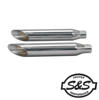 95-16 Harley Dyna S&S 3" Slip On Performance Exhaust Mufflers - Slash Cut 95-16 Harley Dyna S&S 3" Slip On Performance Exhaust Mufflers - Slash Cut
