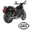 95-16 Harley Dyna S&S 3" Slip On Performance Exhaust Mufflers - Tapered 95-16 Harley Dyna S&S 3" Slip On Performance Exhaust Mufflers - Tapered