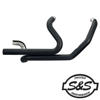 95-08 Harley FLT, FLHT, FLHX, FLTR S&S Power True Dual Exhaust Headers - Black 95-08 Harley FLT, FLHT, FLHX, FLTR S&S Power True Dual Exhaust Headers - Black