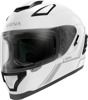 White Stryker Full Face Helmet w/ Mesh Intercom - Small