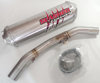 08-14 CanAm DS450 Slasher Stainless Slip On ATV Exhaust Muffler w/SA - SALE! - Slasher Stainless Slip On Exhaust 08-14 CanAm DS450 Slasher Stainless Slip On ATV Exhaust Muffler w/SA - SALE! - Slasher Stainless Slip On Exhaust
