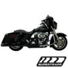 2009 Harley FLT & FLH Touring Models 2:1 SuperMeg Full Exhaust System - Black - SuperTrapp SuperMeg Full exhaust