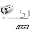 2:1 SuperMeg Chrome Full Exhaust - 06-11 Harley Dyna 2:1 SuperMeg Chrome Full Exhaust - 06-11 Harley Dyna