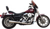 Stainless Steel Full Exhaust - High Exit 2-1 Megaphone - For 84-94 Harley FXR