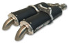 Black Dual Slip On Exhaust - For 12-14 Arctic Cat Wildcat, X, 4 Black Dual Slip On Exhaust - For 12-14 Arctic Cat Wildcat, X, 4
