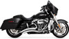 Chrome Big Radius 2-2 Full Exhaust - For 17-21 Harley Touring
