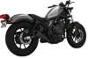 Black Upsweep Slip On Exhaust - For 17-22 Honda Rebel 300 & 500 Black Upsweep Slip On Exhaust - For 17-22 Honda Rebel 300 & 500