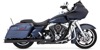 Power Duals Black Headpipe - For 09-16 Harley Touring