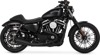 2-1 Upsweep Black Full Exhaust - For 07-19 Harley XL 2-1 Upsweep Black Full Exhaust - For 07-19 Harley XL