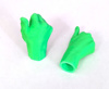 Starcycle Green A-OK Valve Caps - Pair - Universal fit valve caps, pair