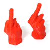 "The Bird" Valve Stem Dust Caps - Red, Pair - Fits ALL Schrader Type Valve Stems