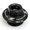 Black Billet Oil Filler Plug w/ Safety Wire Holes - M20 x 2.5 Threads w/ 28mm Head - 14mm Hex Black Billet Oil Filler Plug w/ Safety Wire Holes - M20 x 2.5 Threads w/ 28mm Head - 14mm Hex