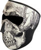 Zan Head Gear Glow In the Dark Black & White Skull Face Neoprene Full Face Mask Zan Head Gear Glow In the Dark Black & White Skull Face Neoprene Full Face Mask