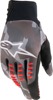 Alpinestars SMX-E Gloves Grey Camo/Fluorescent Red Medium - Off-road gloves in Grey Camo/Red, Size Medium