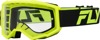 Fly Racing Focus Goggle Black/Hi-Vis Yellow with Clear Lens - Offroad goggles, Black/Hi-Vis Yellow, Clear lens