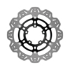Front VEE Brake Rotors - Black - VEE Style Brake Rotor - Black Center Front Set