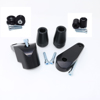 Black Complete No-Cut Frame Sliders Kit w/ Bar & Arm Slider - For 17-21 Yamaha R6