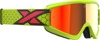 EKS Brand Flat Out Mirror Goggle Flo Yellow/Black/Fire Red Mirror