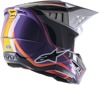 Alpinestars S-M5 Sail Helmet Violet/Black/Silver Glossy 2X