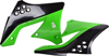Radiator Shrouds - Black & Green - For 09-12 Kawasaki KX250F Radiator Shrouds - Black & Green - For 09-12 Kawasaki KX250F