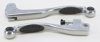 Aluminum & Black Grip Brake & Clutch Lever Set - For 94-96 KX100 KX80 Aluminum & Black Grip Brake & Clutch Lever Set - For 94-96 KX100 KX80
